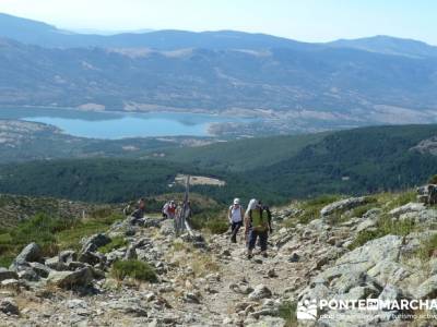 Ascensión Pico del Nevero - rutas para senderismo; charca verde pedriza